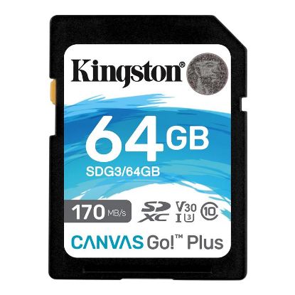  Зображення Карта пам'яті Kingston SD  64GB  C10 UHS-I U3 R170/W70MB/s 